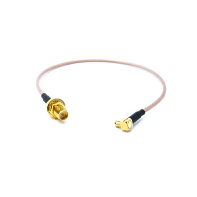 Фото Пигтейл MMCX Right Angle/RP-SMA Female, 250 мм Пигтейл MMCX Right Angle/RP-SMA Female, 250 мм